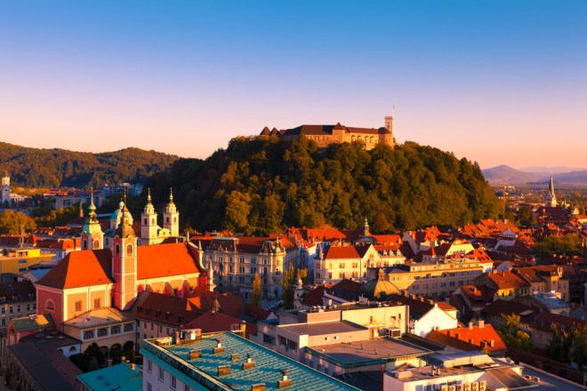 Ljubljana-panorama-at-sunset